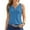 Blue, variant on Umfun Summer Womens Tank Tops V Neck Casual Flowy Sleeveless Shirts for Women Bottoming Slim Short Tops Dark Pink M