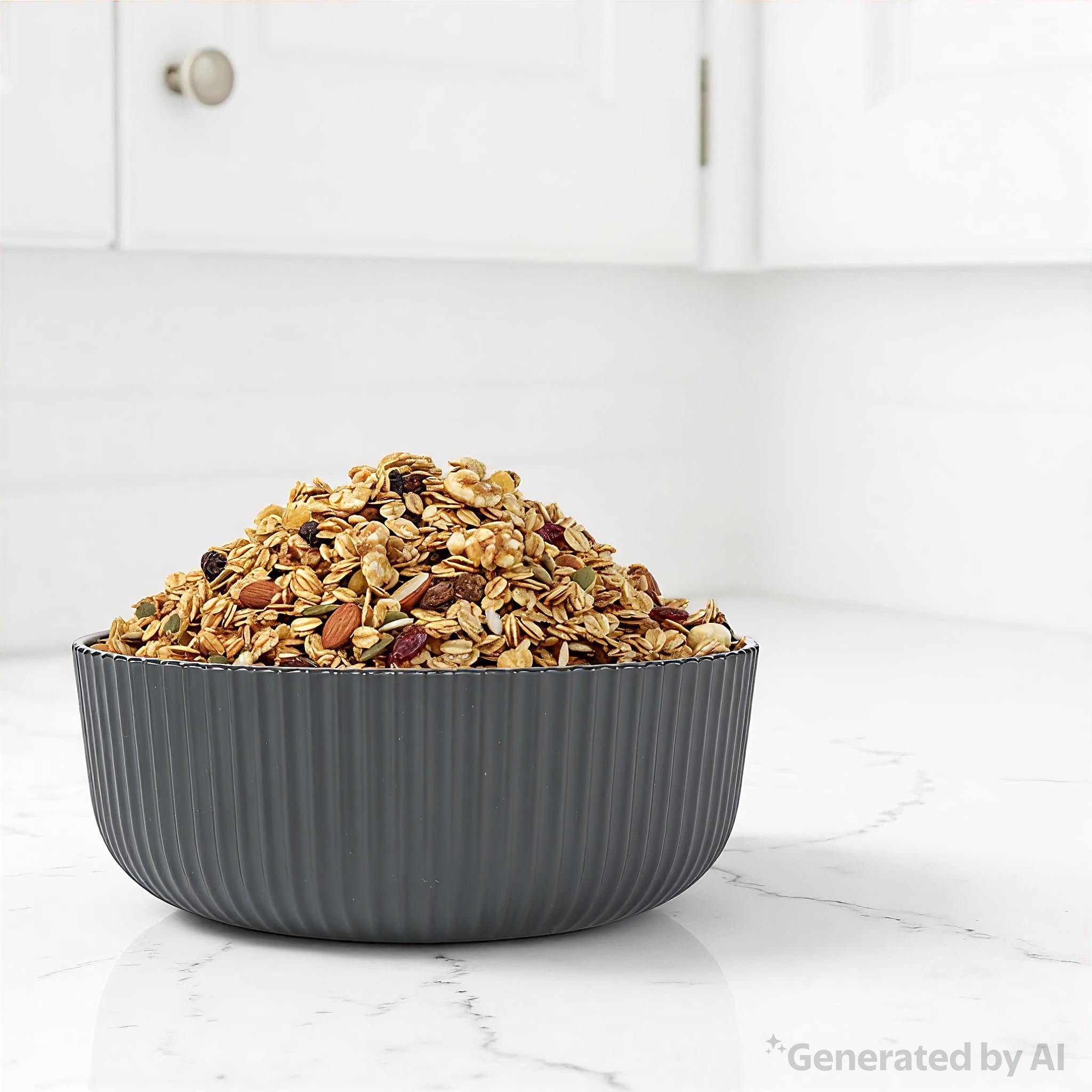(3 pack) Mainstays - Black Eco-Friendly Recycled Plastic Cereal Bowl, 38-Ounce
