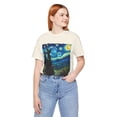 thumbnail image 5 of Unisex Van Gogh Starry Night Halloween Witch Cotton Shirt, 5 of 7