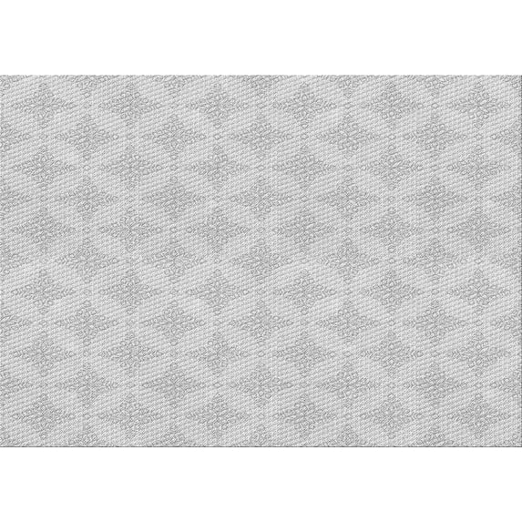 Ahgly Company Indoor Rectangle Patterned Platinum Gray Area Rugs, 8' x 10'