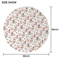 thumbnail image 6 of White Christmas Gnome Pattern Round Tablecloth 60"x60",Wrinkle Wipeable Table Cloth for Kitchen Dining Room Picnic Patio Party, 6 of 6