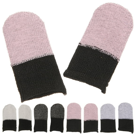 Miangastore Gaming Finger Sleeves Touch Screen Compatibility 5 Pairs 2x1in