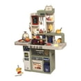 thumbnail image 3 of Accesorios de cocina de simulación, juego de cocina para niños, juego de cocina de simulación para niños, regalos de cumpleaños para niños y niñas , Verde Gris 74 Piezas, 3 of 9