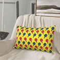 thumbnail image 6 of Fotbe Colorful Ping Pong Pillow Cases - Envelope Closure - Luxury, Extra Soft, Cooling Pillow Covers - Wrinkle, Fade, Stain Resistant-14"x20", 6 of 8