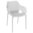 thumbnail image 1 of Compamia Air XL Outdoor Patio Dining Arm Chair in White, 1 of 11