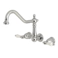 thumbnail image 5 of Kingston Brass KS1283PL Heritage Wall Mount Kitchen Faucet, Antique Brass, 5 of 6