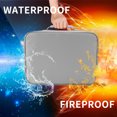 thumbnail image 4 of Fireproof Document Bag, Waterproof Space Saving Foldable Versatile Portable Convenient Use Office Important Document Organizer Bag  for Certificate, 4 of 8