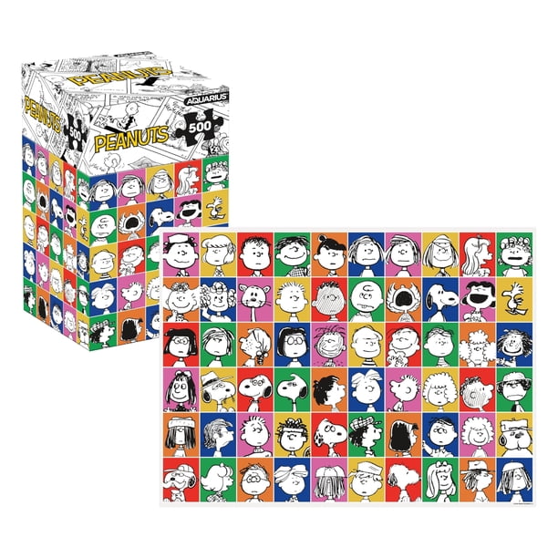 Rompecabezas AQUARIUS Peanuts 75º Aniversario 500 piezas Antirreflejo 36x48 cm