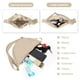 thumbnail image 4 of Bandolera EVGLOW de nylon con forma de media luna para mujer, beige, talla L, 4 of 7
