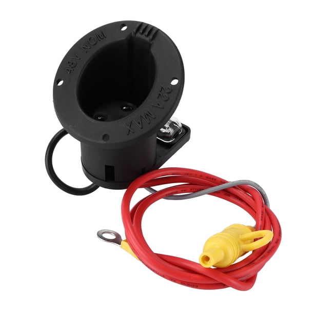 Receptáculo del Cargador Cargador de Coche de 48 V Conjunto de Receptáculo de Fusibles 101802101 Accesorios de Repuesto para los Modelos de Coche Club de 48 V desde 1995 en Adelante EOTVIA NO