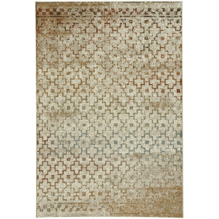 Capel Rugs Polyester Rug - Capel - Jacob-Mission - Woven Rectangle Rug - Persimmon - 2' 7