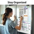 thumbnail image 2 of Garnen Fridge Calendar Magnetic for Monthly Weekly Daily Planner, Magnetic Dry Erase Calendar for Refrigerator with Weekly Meal Planner & Grocery List, 2 of 5