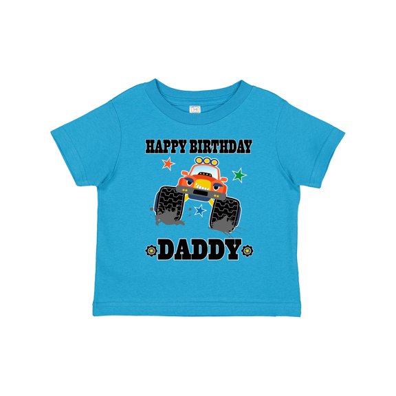 Inktastic Happy Birthday Daddy Monster Truck Boys Toddler T-Shirt
