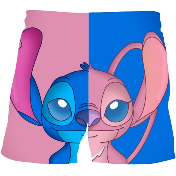 Camisetas de punto de dibujos animados para niños y niñas, camisetas de dibujos animados de cuello redondo de manga corta para niños y niñas, camisetas casuales de Stich, camisetas Clothing8T Gao Jinjia LED
