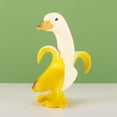 thumbnail image 2 of estatua de y plátano pedo, de Animal de resina, escultura para exteriores, , césped, oficina, guardería, decoración Amarillo Sunnimix Escultura Pato Plátano, 2 of 8