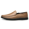 thumbnail image 4 of Men's Casual Loafers Slip On Leather Shoes Comfortable Lightweight Driving Shoes Male Moccasins Classic Penny Loafer Flats Boat Shoes Outdoor Walking Shoes, 4 of 16