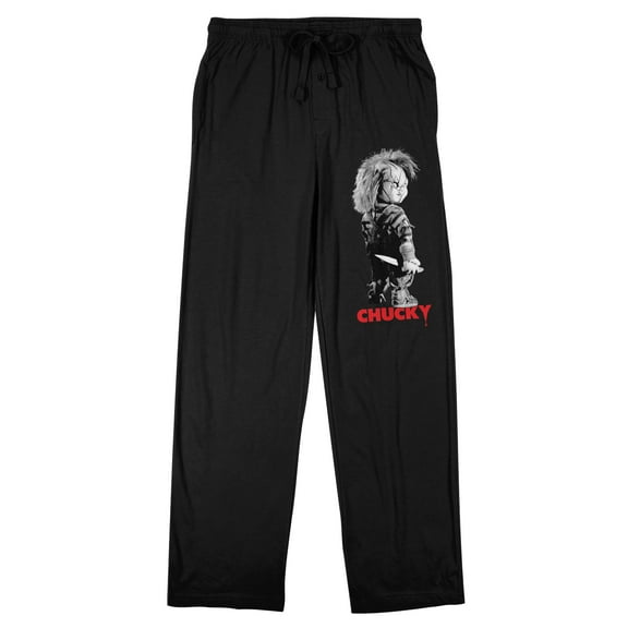 Chucky My Chucky Knife Men's Black Sleep Pajama Pants-Medium