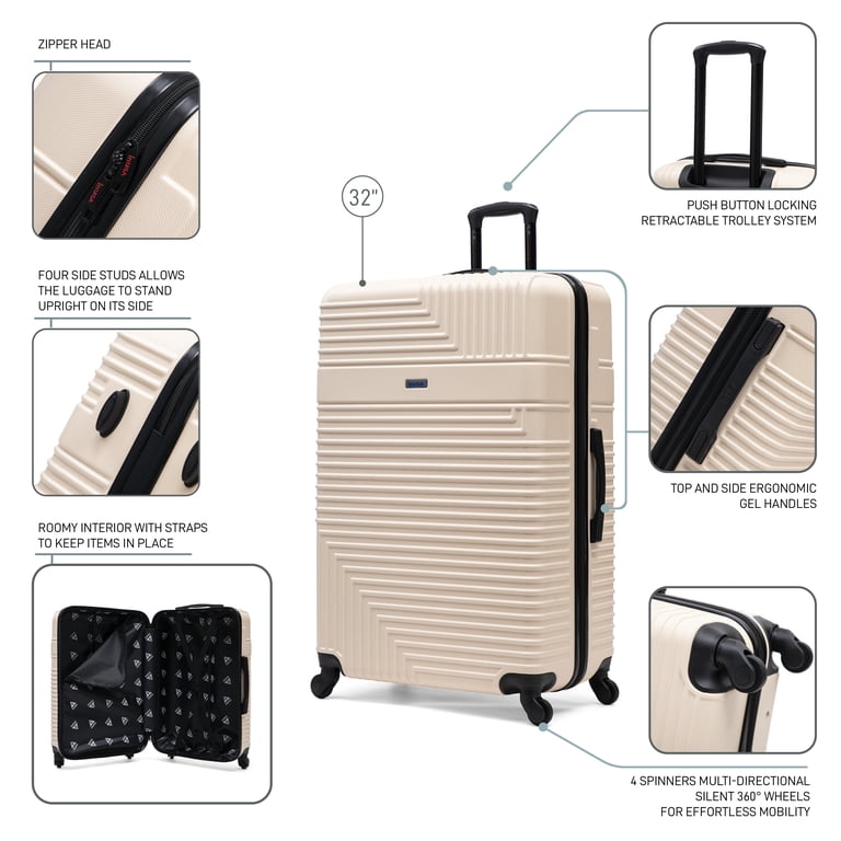 InUSA Resilience Lightweight Hardside Spinner Luggage 32