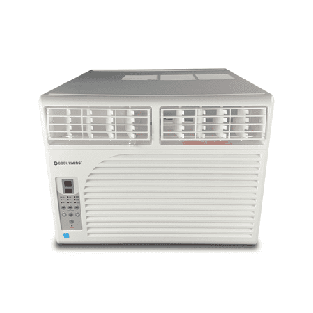 - Cool-Living 6,000 BTU 115-Volt Window Air Conditioner with Digital Display and Remote, White