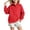 Q02 Red, variant on Mifsaly Kids Girls Sweatshirt Half Button Pullover Sweatshirts Mock Neck Long Sleeve Loose Fit Casual Fall Winter Tops Orange,160
