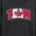 thumbnail image 3 of Instant Message - Team Canada Women's Lightweight French Terry Wide Neck Long Sleeve Graphic Shirt, 3 of 6