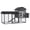 Gray, variant on Topcobe 84" Wooden Chicken Coop, Hen House Outdoor with Run Nesting Box, Asphalt Roof, Removable Tray, Ramp, Poultry Cage for 2-3 Chickens, Outdoor Wooden Pet Shelter, Green