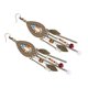 thumbnail image 5 of Pendientes de borla con colgante vintage, colgante de hoja, pendientes de joyería de estilo nacional para mujer, 5 of 5