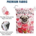 thumbnail image 3 of Pug Valentine House Flags Valentines Flags for Outdoors 28x40 Double Sided Dog Valentines Day Garden Flag Large Valentine''s Banners for Outside Lawn Front Porch Decor, 3 of 7