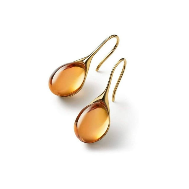 Bamboohart Earrings Geometric Waterdrop Design Piercing Earring Lightweight Alloy Material Aretes De Mujer Style3