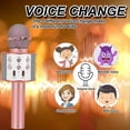 thumbnail image 5 of Regalos de cumpleaños para niñas de 6 a 15 años, micrófono de Karaoke inalámbrico bluetooth, recuerdo de fiesta para adolescentes, niños y niñas, juguetes de 4 a 12 años, 5 of 5