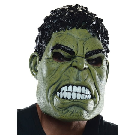 Morris Costumes Avengers Age Ultron Powerful Hulk 3/4 Adult Latex Mask, Style RU36246