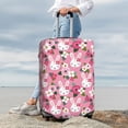 thumbnail image 3 of Lsque Rose Rabbit Printed Luggage Cover, Travel Luggage Protector,Scratch and Dirt Resistant, Fits 18-32 Inch Luggage - Medium, 3 of 9