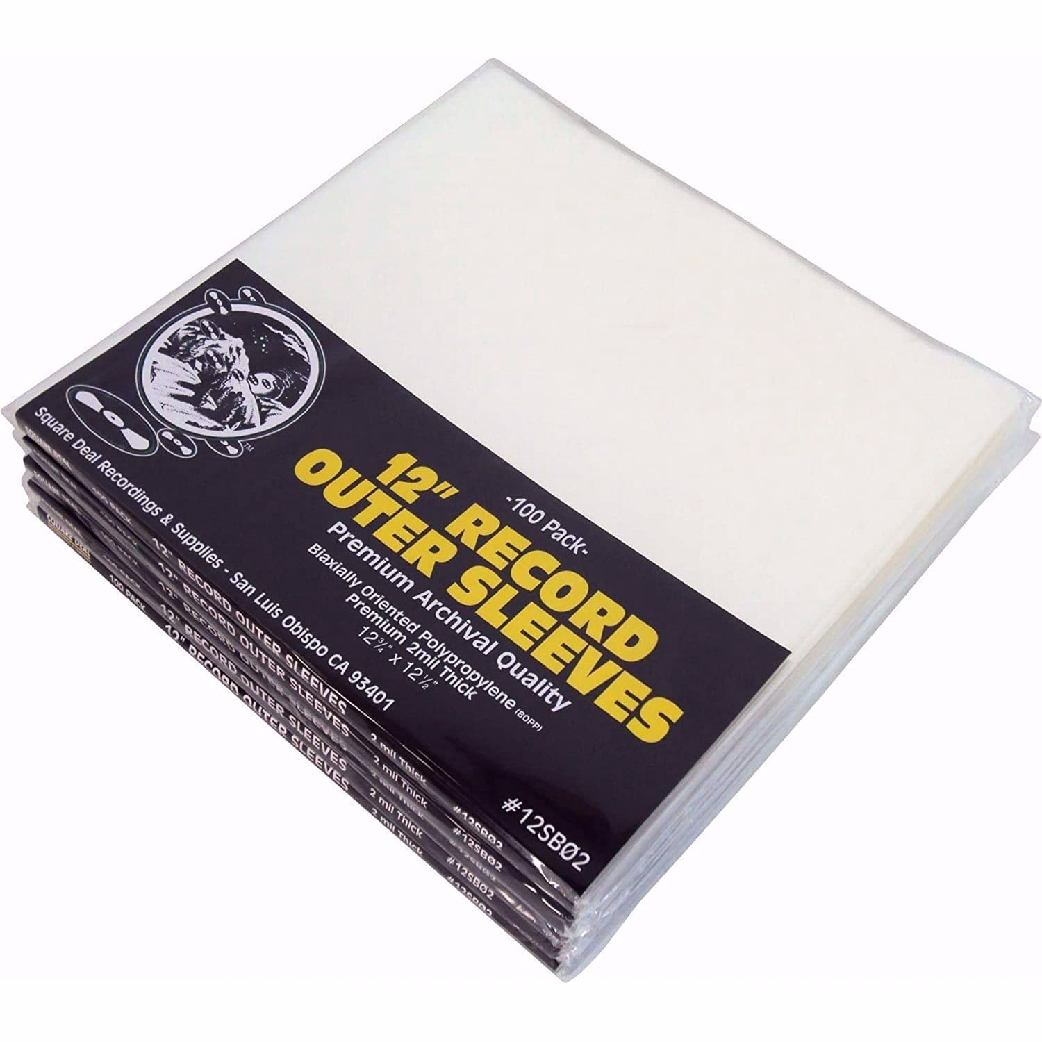 Vinyl Outer Sleeves 25-Pack) 10 Inch 78rpm Clear Vinyl Record Outer ...