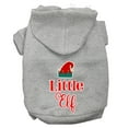 thumbnail image 6 of Christmas Pet Dog  Cat Hoodie Screen Printed, "Little Elf", 6 of 10