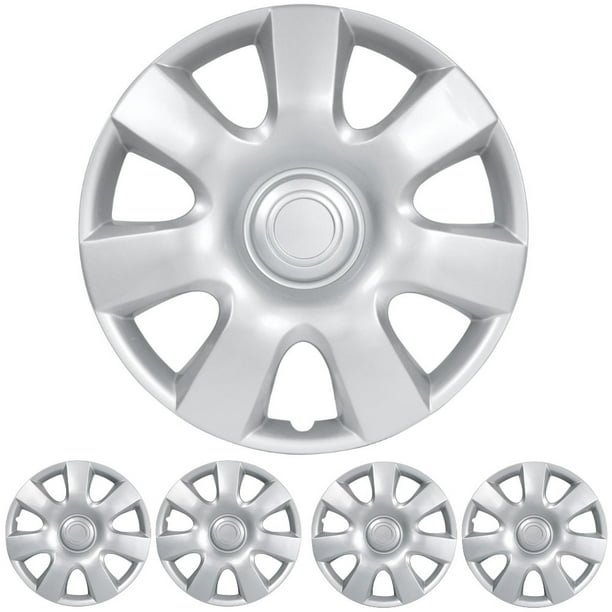 CarXS Premium 14 Inch Hubcap 14" Silver Wheel Rim Cover Hub Caps OEM