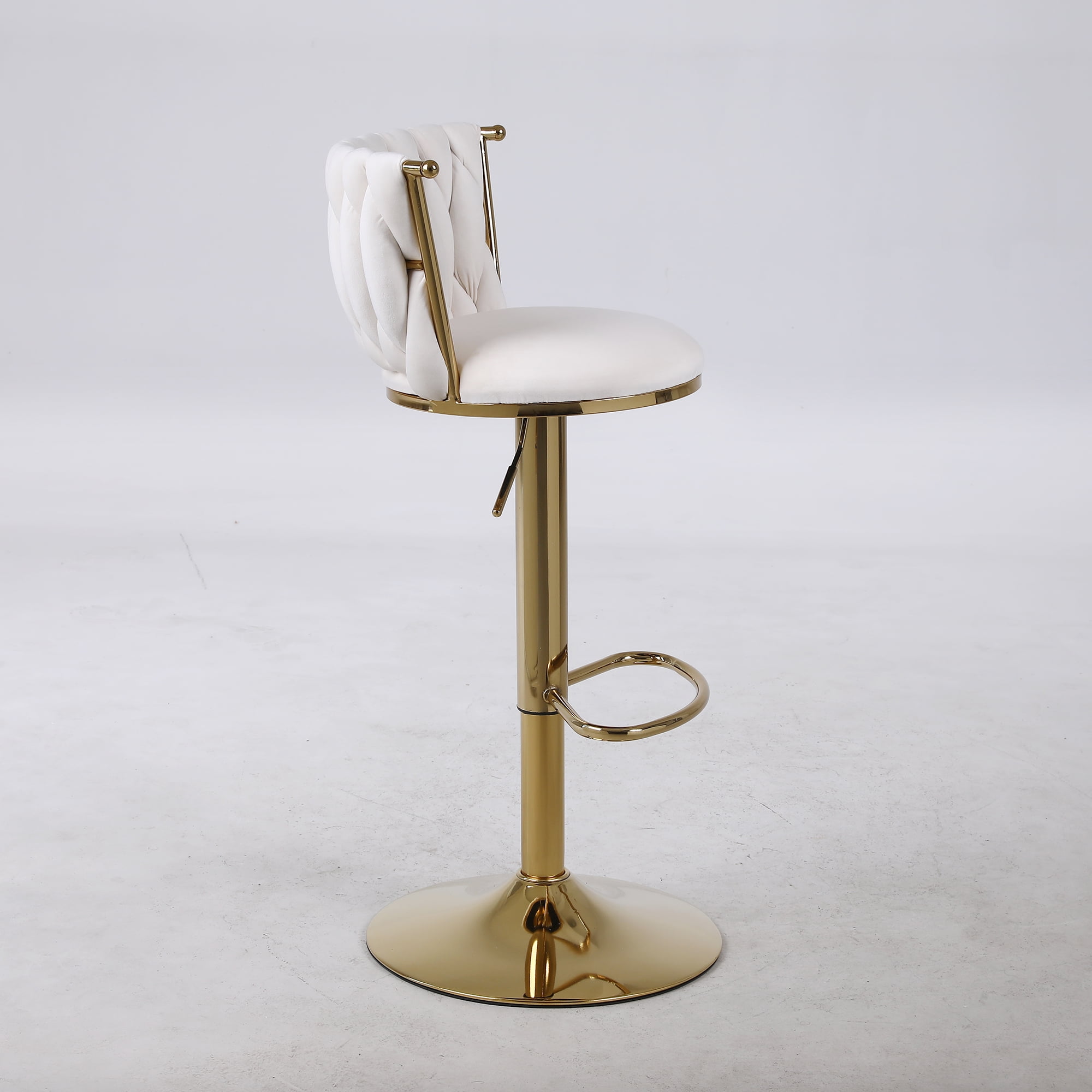 Kepooman Swivel Bar Stools Set of 2, Barstools with Back and Footrest, Counter Height Dining Chairs for Kitchen Pub, Beige Kepooman Swivel Bar Stools Set of 2, Barstools with Back and Footrest, Counter Height Dining Chairs for Kitchen Pub, Beige