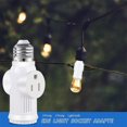 thumbnail image 3 of HLONK ZOUYUE Light Bulb Outlet Adapter Polarized Light Socket To Plug Adapters Bulb Socket To 2/3 Plug Socket Adapter for Porch Door Opener Garage richly, 3 of 7