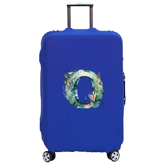 Luggage Cover Washable Case Cover Protective Case Scratch Proof Case Cover Suitable for Fish Letter Print Pattern Fits 18-32inch 8fish letter O L