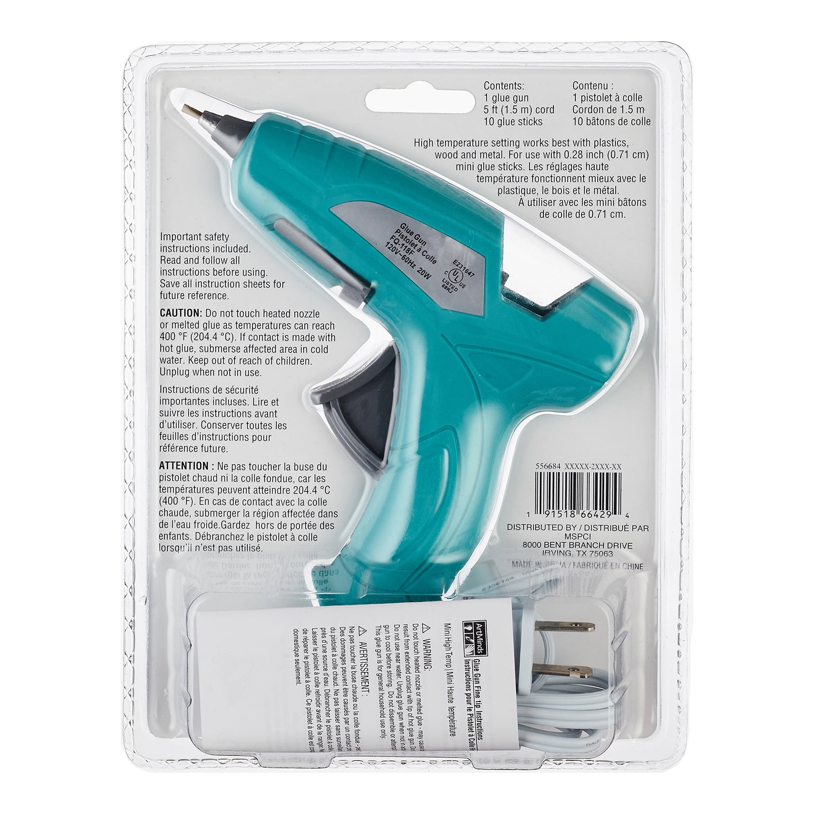 12 Pack: High Temperature Fine Tip Mini Glue Gun by ArtMinds