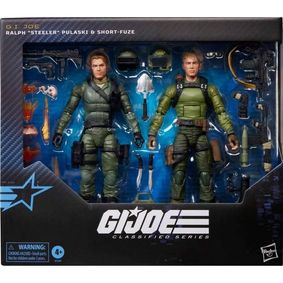 G.I. Joe Classified 6 Inch Action Figure 2-Pack Exclusive- Ralph Steeler Pulaski & Short-Fuze