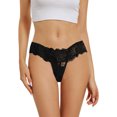 thumbnail image 3 of Ropa Interior con Entrenamiento Gibobby Bragas encaje tanga sexy para mujer negro L, 3 of 5