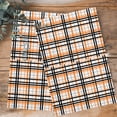 thumbnail image 4 of Orange Black Plaid Kitchen Towels Set of 2, Water Absorbent Dish Towel, Farmhouse Orange Black Checkered Decorative Hand Towels - Quick Drying Cloth for Cooking Baking, 18x28 Inch, 4 of 8