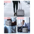 thumbnail image 3 of BAGSMART 17.3" Rolling Laptop Bag Briefcase, Computer Bag Laptop Case Carry-on Luggage Bag with Wheels for Work Business Travel, Women & Men, Gray, 3 of 7