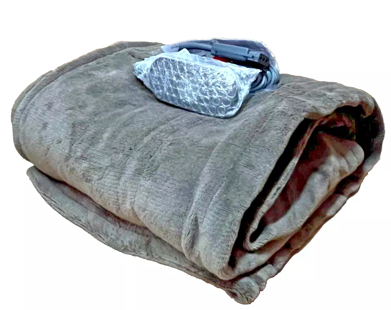 Sunbeam Royal Luxe Walnut Heated Personal Throw / Blanket, Cozy-Warm, Adjustable Heat Settings
