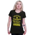thumbnail image 4 of Like Pineapple Pizza Debate Opinion Womens Slim Fit Graphic Tee Brisco Brands S, 4 of 5
