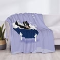 thumbnail image 3 of Fotbe Bernese Mountain Dog Sitting Bath Tub Manta de Franela con Estampado, Manta Ultrasuave para Cama, Sofá, Auto, Hipoalergénica y Antibolitas-60"x50", 3 of 6