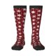 thumbnail image 1 of Balery Snowflake red plaid Calcetines novedosos Calcetines deportivos Calcetines hasta la rodilla Calcetines de algodón Calcetines originales y geniales, 1 of 6