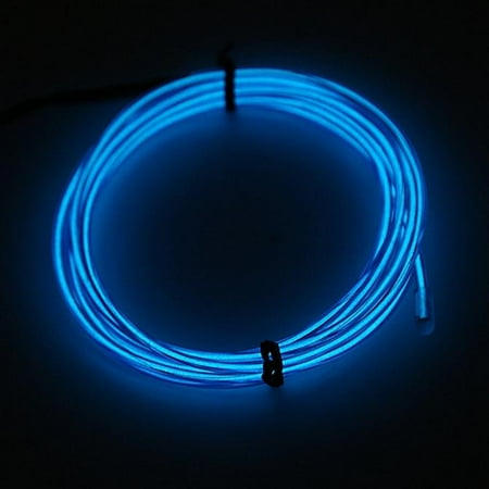- Led EL Wire Tube Rope Flexible Neon Glow Car Party Decor Light 12V controller BU