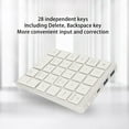 thumbnail image 4 of BT Number Pad, USB Rechargeable Wired Numeric Keypad External Numpad Keyboard with 28 Keys, Financial Accounting Number Keyboard, 4 of 7