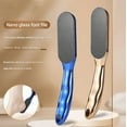 thumbnail image 2 of Long handle nano glass foot file foot grinding tool to remove dead skin calluses pedicure foot rubbing artifact (Blue long handle nano glass file), 2 of 8